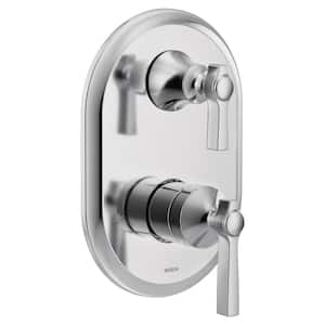 Flara M-CORE 3-Series 2-Handle Shower Trim Kit with Integrated Transfer Valve in Chrome (Valve Not Included)