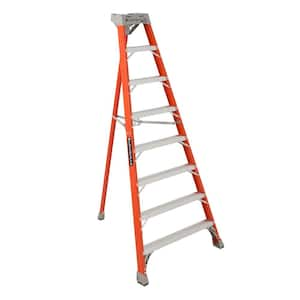 8 ft. Fiberglass Tripod Step Ladder (12 in. Reach Height), ANSI, Type IA, 300 lbs. Load Capacity