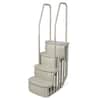 Main Access Smart Choice Comfort Incline Above Ground Swimming Pool Ladder, Gray