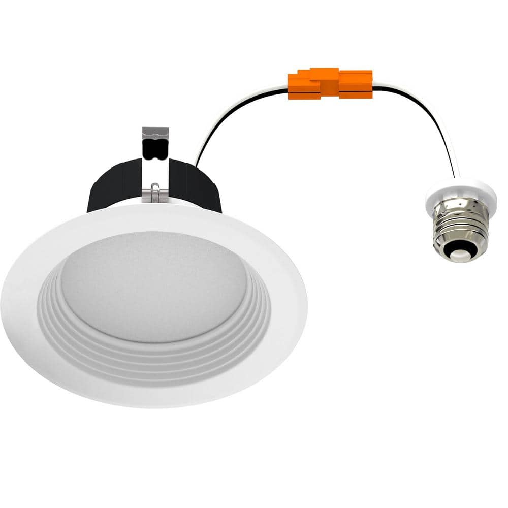 4 in. 8-Watt Selectable CCT Integrated LED Recessed Light Deep Baffle Downlight Trim Wet Loc CEC Compliant Dim price history on PriceWatchPro