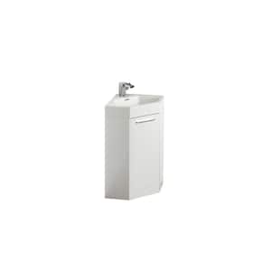 Coda 18 in. W Vanity in White with Acrylic Vanity Top in White (Faucet Not Included)