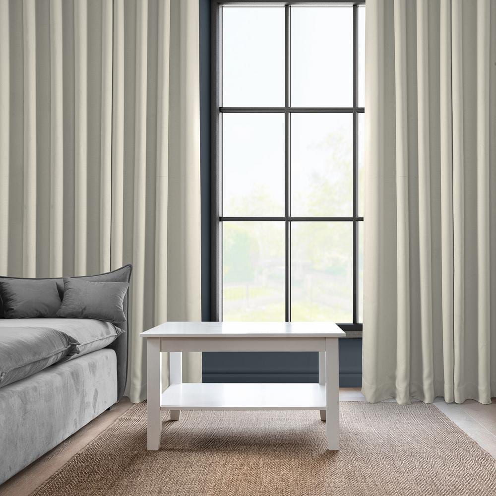 Birch Faux Linen Grommet Blackout Curtains 84 Inches Long
