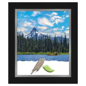 Eva Black Silver Picture Frame Opening Size 18 x 22 in.