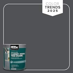 1 qt. #PPU18-01 Cracked Pepper Semi-Gloss Enamel Interior/Exterior Cabinet, Door & Trim Paint