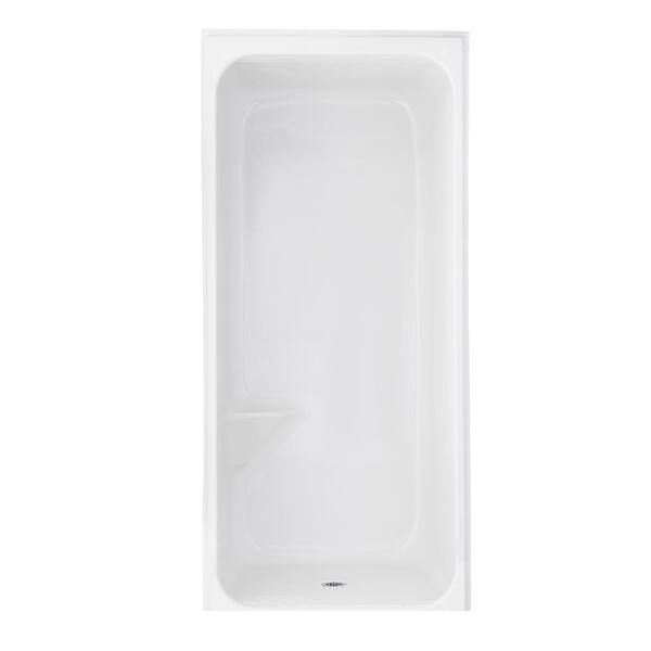 AmeriBath 41 in. x 37 in. x 82.75 in. 1-Piece Acrylic Barrier Free Shower in White with Center Drain