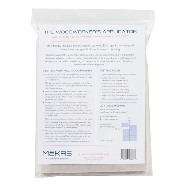 Round Microfiber Wax Applicator Pad, 5 Diameter (12 Pack