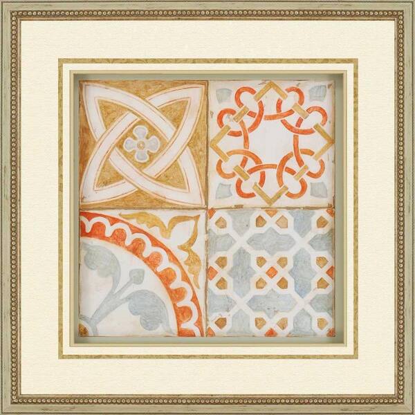 Unbranded 29 in. x 29 in. "Palace Tiles I" by Megan Meagher Framed Printed Wall Art
