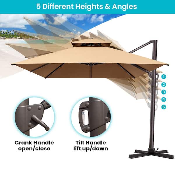 customized patio umbrella Personalized 84 inch Wind Proof Patio Umbrella w/ 7 Colors