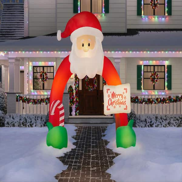 12.5 ft Giant-Sized sale LED Santa Archway Inflatable