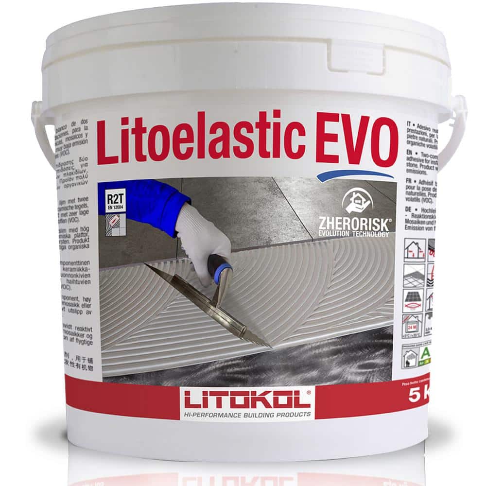 The Tile Doctor Litoelastic EVO Glass Tile and Stone Adhesive 11 lb.  LitoelasticEVO 11lb - The Home Depot
