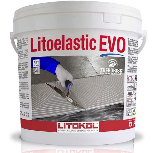 The Tile Doctor Litoelastic EVO Glass Tile and Stone Adhesive 11 lb.