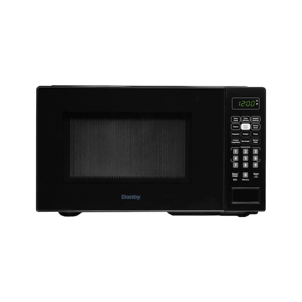Danby 17.32 in. 0.7 cu. ft. Countertop Microwave in Black with Auto Cook, Express Cook, Child Safety Lock