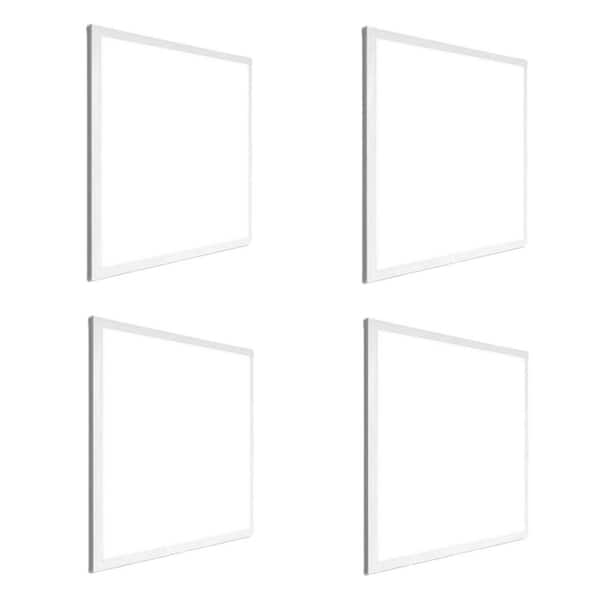 5800 Lumens 2 ft. x 2 ft. Integrated LED Panel Light, 5000K White Led Drop Ceiling Light (4-Pieces)