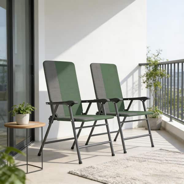 Namdaq Portable Camping Chair, Folding High Back Lawn Chairs for