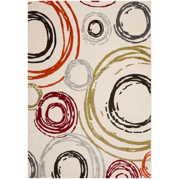 SAFAVIEH Porcello Ivory 8 ft. x 11 ft. Geometric Area Rug