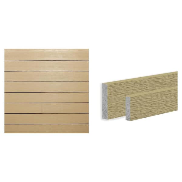 Hardie Plank HZ10 7.25 in. x 144 in. Siding and Hardie Trim HZ10 0.75 in. x 3.5 in. x 12 ft. Trim Board Combo