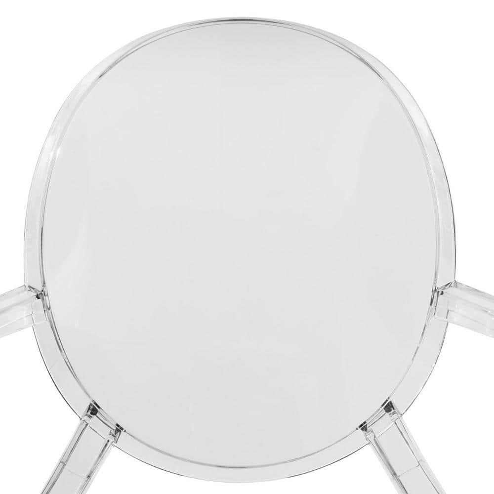 Carroll Clear Acrylic Stackable Dining Chairs, Set of 4