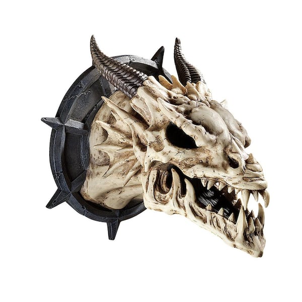 Horned Dragon Skull Novelty Wall Trophy