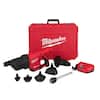 Milwaukee M12 12-Volt Lithium-Ion Cordless Drain Cleaning Airsnake Air Gun Kit with (1) 2.0Ah Battery, Toilet Attachments