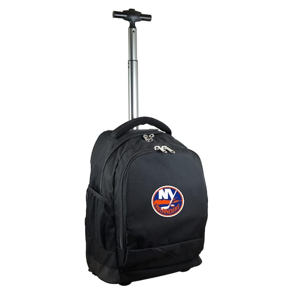 Denco NHL New York Islanders 19 in. Black Wheeled Premium Backpack