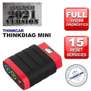 Thinkdiag Mini Bluetooth OBD2 Scanner, Full System Diagnostics with 15 Reset Functions, Auto VIN, DTC Lookup, Live Data