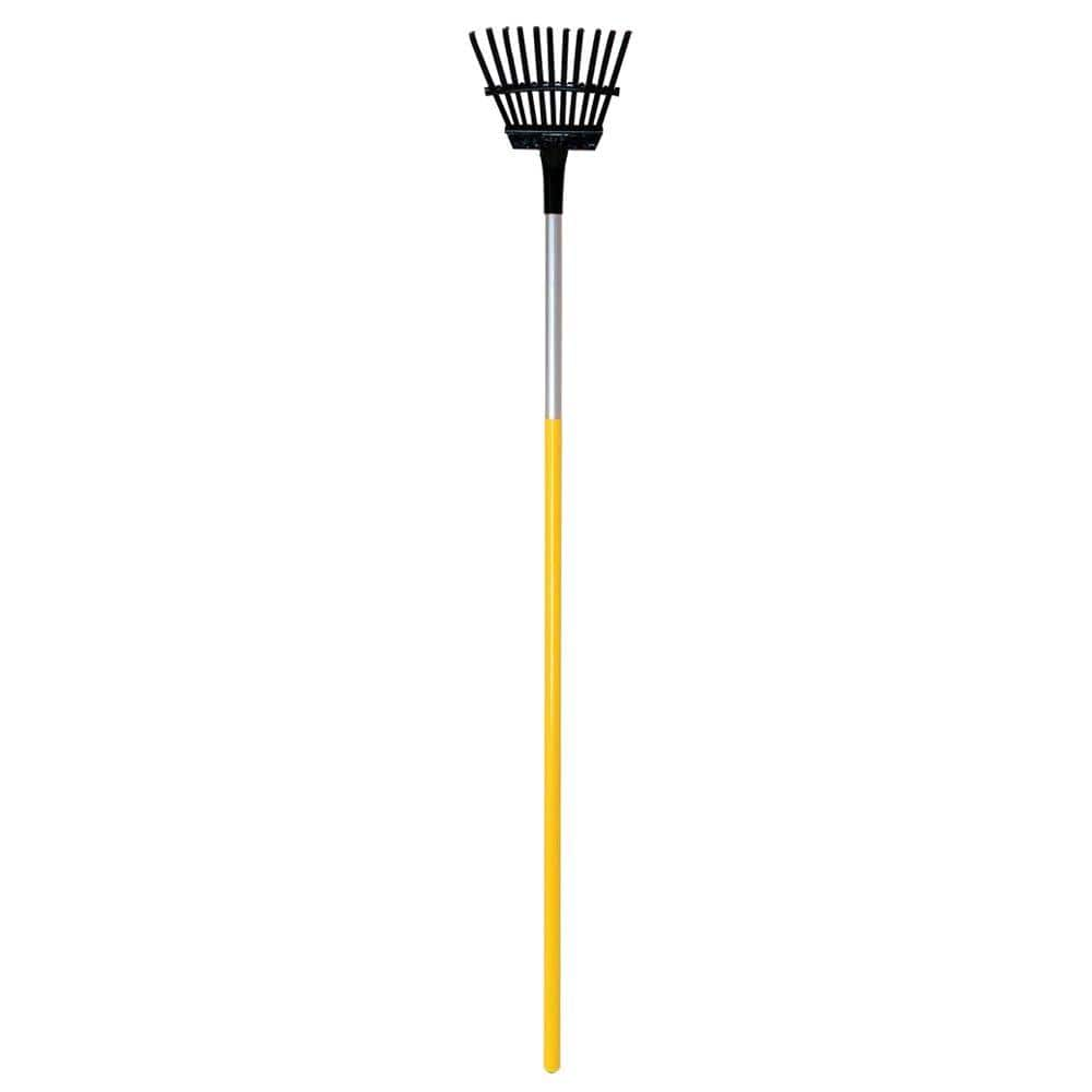 SuperFlex 48 in. Handle 11-Tine Steel Shrub Rake