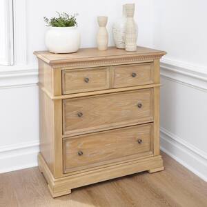 Manor House 36 in. L x 36 in. W x 19 in. H Natural 3-Drawer Chest