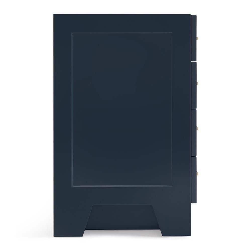 Midnight Blue 48'' Hardwood Single Bathroom Vanity Base