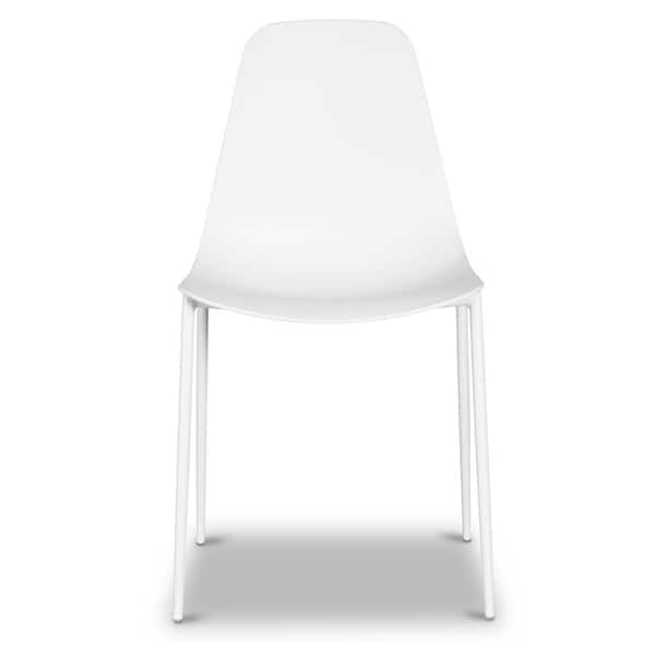 Poly and bark white chairs sale