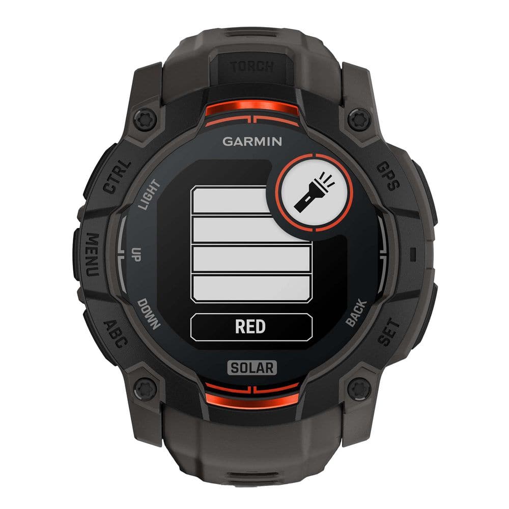 Instinct 3 50 mm Solar GPS Smartwatch with Silicone Band 1.96 x .56 in. - Thumbnail 4