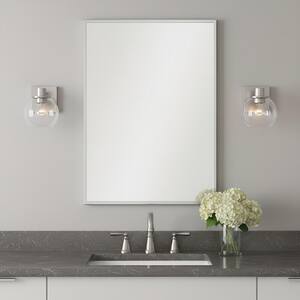 Rito 6 in. W x 7.125 in. H 1-Light Brushed Nickel Dimmable Wall Sconce with No Bulb Included