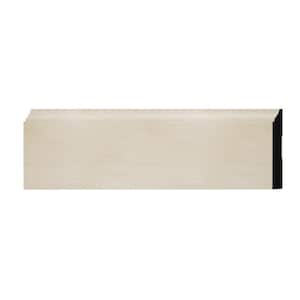 WM620 0.5625 in. D x 4.25 in. W x 6 in. L Wood (Poplar) Baseboard Moulding Sample