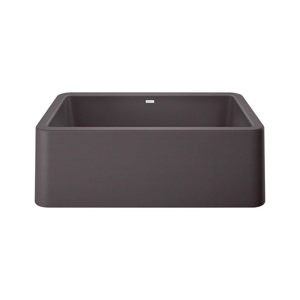 Cinder Granite Composite 30" Farmhouse Apron-Front Sink