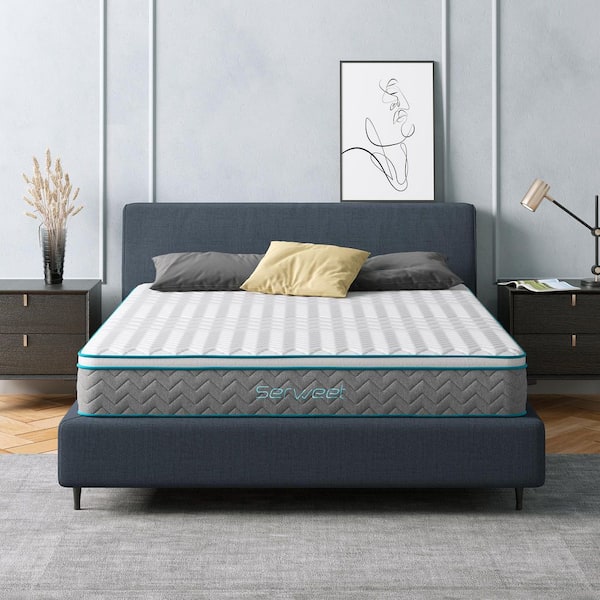 12 in. Full Medium Firm Euro Top Memory Foam Hybrid Mattress with 5-Zone Pocket Coils for Motion Isolation Support