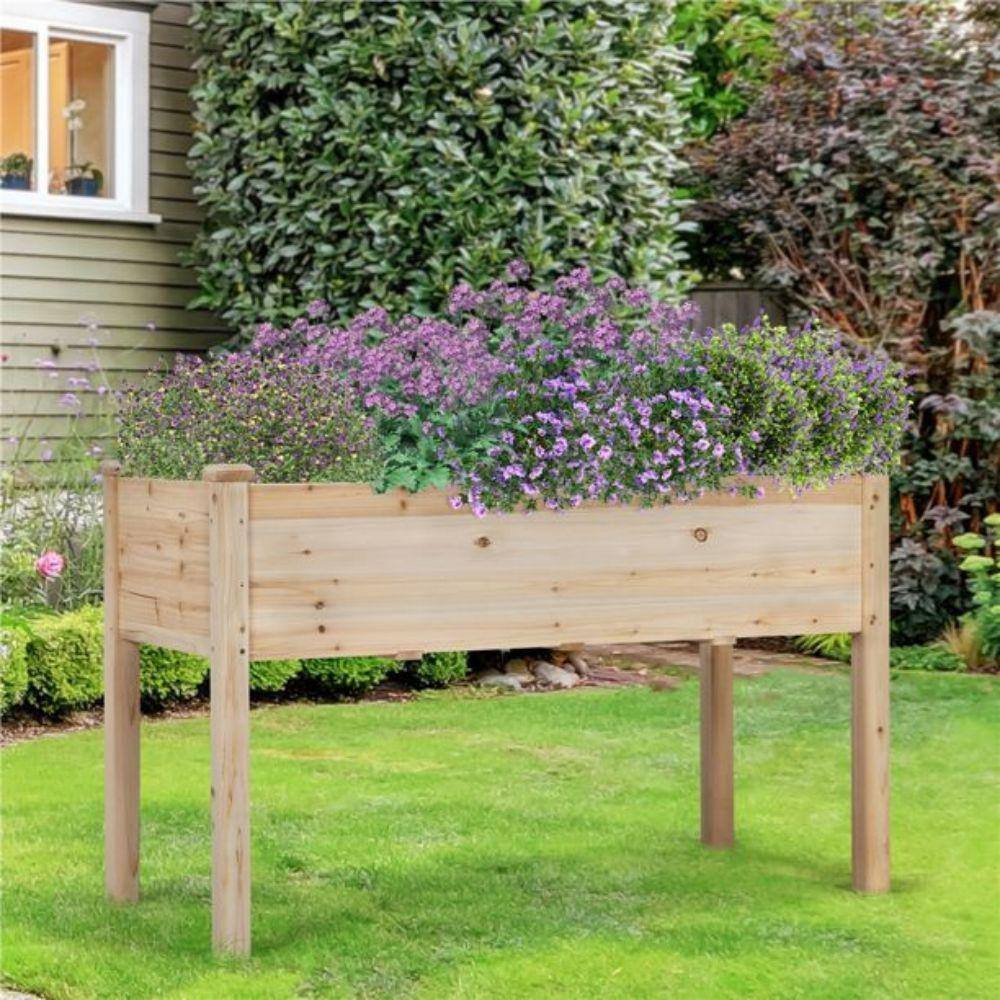 30cm、25cm、23cm 49 in. x 23 in. x 30 in. Natural Wood Color Wooden Raised Garden