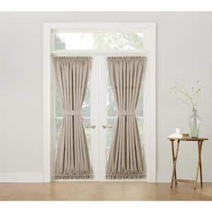 Stone Solid Rod Pocket Room Darkening Curtain - 54 in. W x 72 in. L