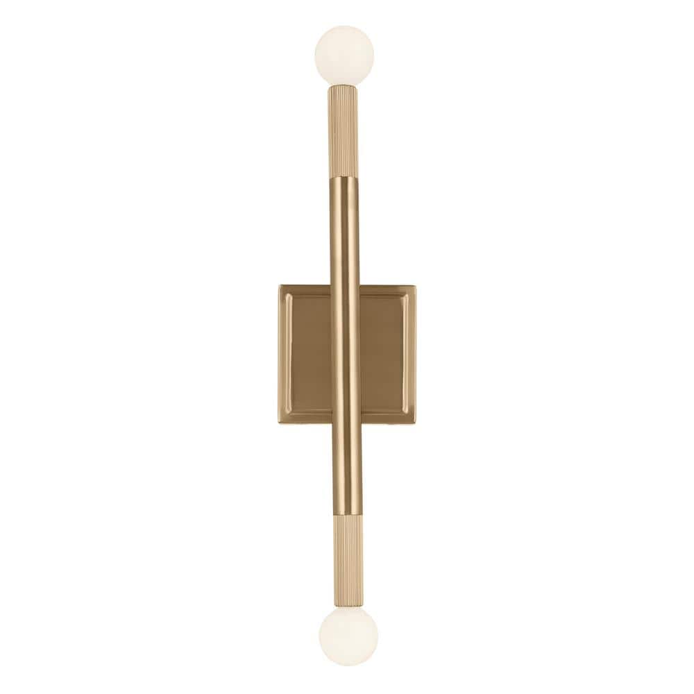 Champagne Bronze 17" Direct Wired Electric Wall Sconce