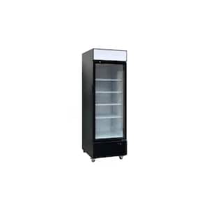 23.6 in. 15.8 cu. ft. One Merchandiser Glass Door Cooler ES23FDX Black
