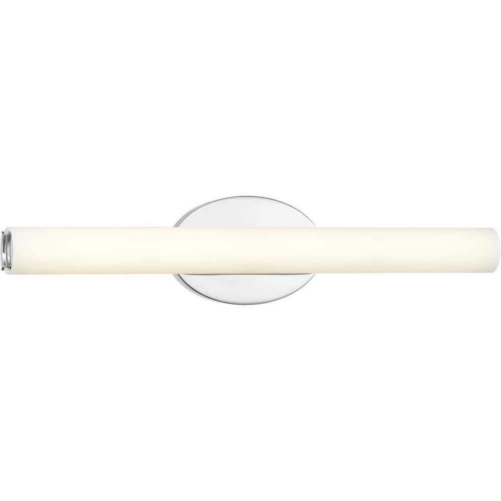 Polished Chrome 22" LED Bath Vanity Light with Opal Glass Shade