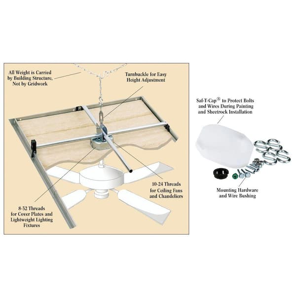 mounting a ceiling fan in a drop ceiling