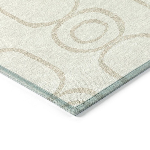 Chantille Machine Washable Indoor/Outdoor Abstract ACN2344 Ivory 3 ft. x 4 ft. Area Rug