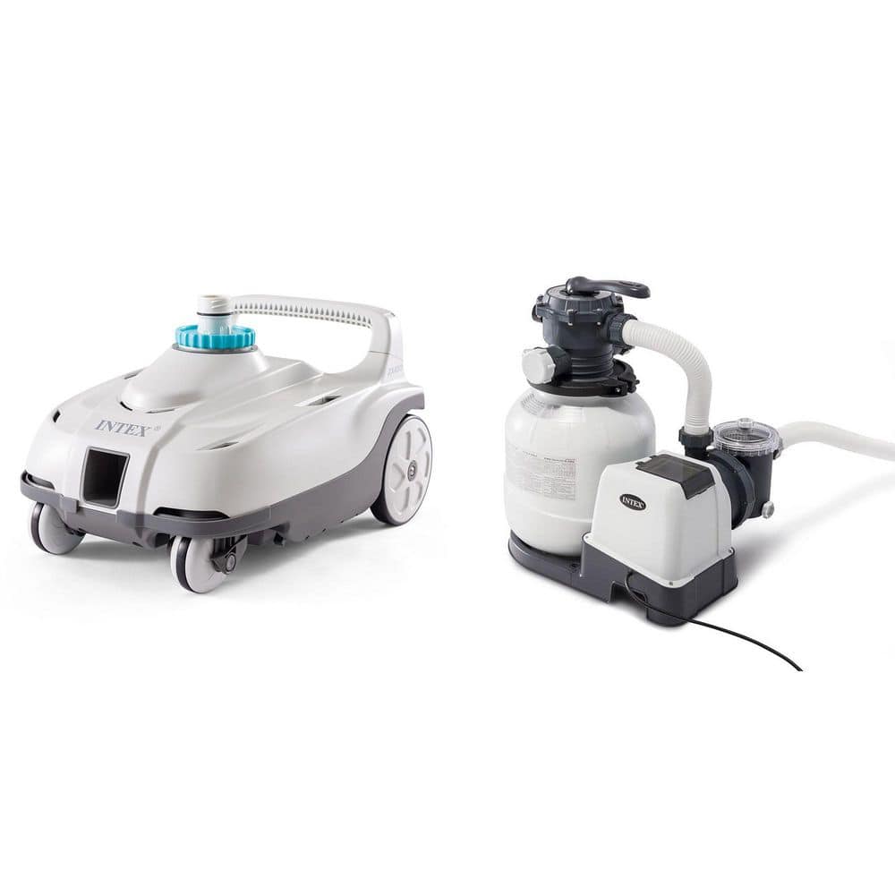 Intex ZX100 Automatic Pressure Side Pool Cleaner with Pool Sand