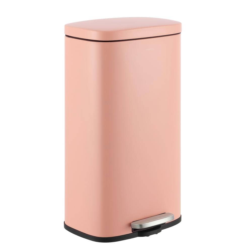 happimess Curtis 8-Gal. Step-Open Trash Can, Flamingo Pink