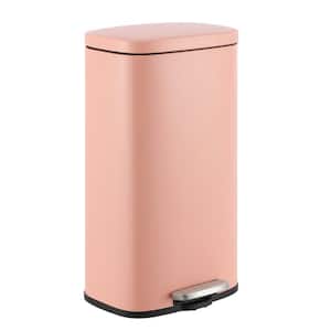 Curtis 8-Gal. Step-Open Trash Can, Flamingo Pink