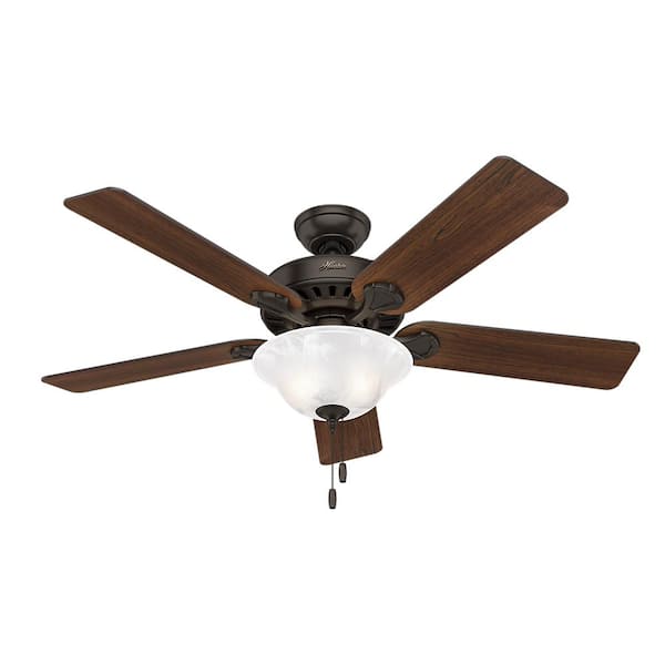 Hunter Buchanan 52 in. Indoor Premier Bronze Ceiling Fan with Light Kit