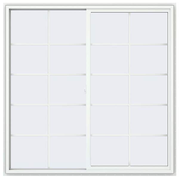 JELD-WEN 60 in. x 60 in. V-2500 Series Bronze FiniShield Vinyl