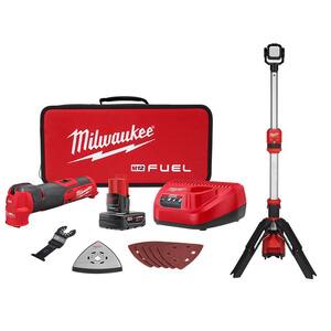 M12 FUEL 12-Volt Lithium-Ion Cordless Oscillating Multi-Tool Kit with M12 Rocket Stand Light