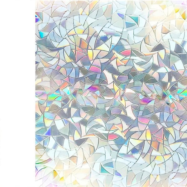 COTTON COLORS 23.6 in. x 78.7 in. Decorative and Privacy 3D Window Film