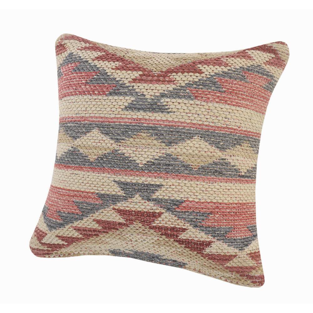 Southwestern Multicolor Cotton Square Throw Pillow Set