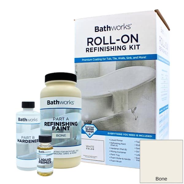 BATHWORKS 20 oz. DIY Bathtub Refinishing Kit- Bone